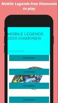 Free Diamonds counter For Mobile Legends | 2020 Screen Shot 1
