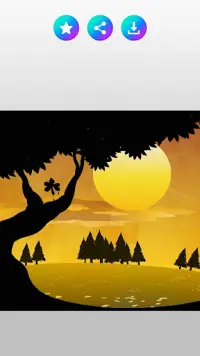 Silhouette Art Painting Game : Silhouette Studio Screen Shot 2