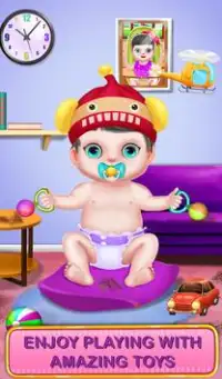 बेबी बैठे और नर्सरी बेबी केयर खेल Screen Shot 3