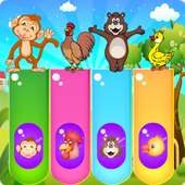 Baby Piano Game for Kids-Animals, Rhymes and Music