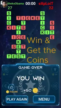 Word Games Multiplayer Screen Shot 3