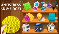Anti stress fidgets 3D cubes - calming games Screen Shot 8