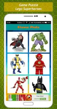 Game Puzzle Lego Toys of Superheroes Screen Shot 2