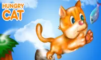 Hungry Cat - Cat and Fish Game Screen Shot 2