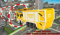 City Garbage Truck Flying Robot-Trash Truck Robot Screen Shot 9