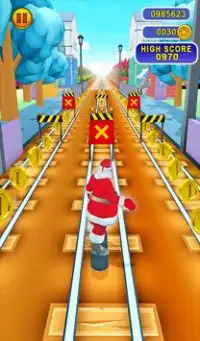 Subway Santa Rush - Santa Claus Running Game Screen Shot 9