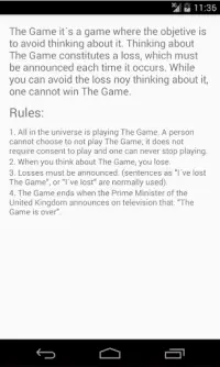 The Game (Mind game) Screen Shot 1