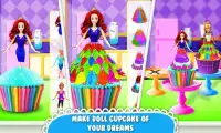 Edible Doll Cupcake Maker! Bake Cupcakes with Chef Screen Shot 3