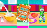 Igloo House Cake Making Game! New Trendy Desserts Screen Shot 0