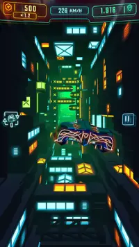 Neon Flytron: Cyberpunk Racer Screen Shot 4