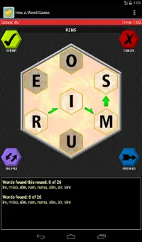 Hex-a-Word Game Screen Shot 9