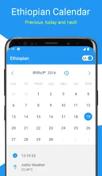 Ethiopian Calendar Screen Shot 0