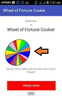 Wheel of Fortune Cookie Screen Shot 1