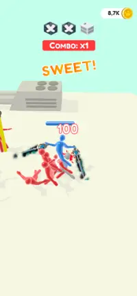 Jelly Fighter: 컬러 캔디 & 스틱맨 게임 Screen Shot 9