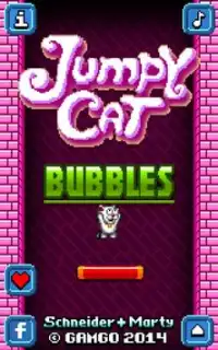 Jumpy Cat Bubbles Free Screen Shot 0