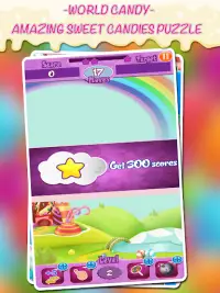 Blast Candies in World Candy: Free Match 3 Puzzle Screen Shot 5