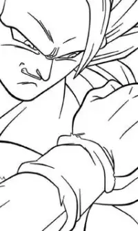 Rompecabezas de anime Juegos DBS Saiyan Goku Screen Shot 2