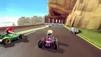 League Cartoon Splashy  Lightning Car Race Screen Shot 2