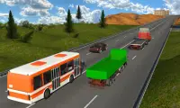 Racing In Bus 3D Screen Shot 4