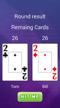 2 Player Card Game Screen Shot 2