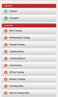 Entrenamiento de hockey hielo Screen Shot 0