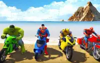 スーパーヒーローズバイクビーチスタントレーシングマニア2018 Screen Shot 2