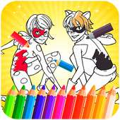 Coloring Ladybug & Cat Noir game
