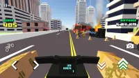Blocky Moto Racing - 오토바이 라이더 Screen Shot 1
