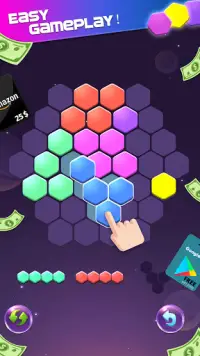 Lucky Hexa! – Hexa Puzzle & Block Puzzle Big Win Screen Shot 0