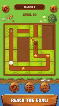 Unblock Golf Ball - Slide Puzzle Screen Shot 3