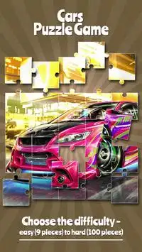 Automobili Puzzle Gioco Screen Shot 5