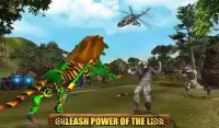 Angry Lion Robot Transforming Games Wild Lion Game Screen Shot 13