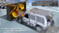 Car Crash Test Winter Road Simulator Screen Shot 0