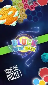 Block Hexa Maze Space: Puzzle Game Screen Shot 3