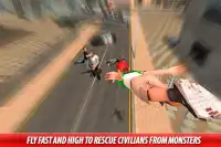 Green Flying Hero Crime Battle 2017 Screen Shot 8