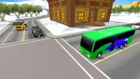 Şehir içi otobüs sürücüsü oyunu - eğlenceli sürücü Screen Shot 2