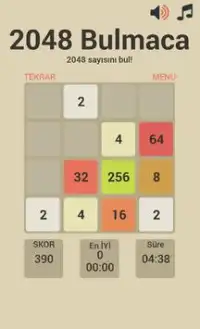 2048 Bulmaca Oyunu Screen Shot 0