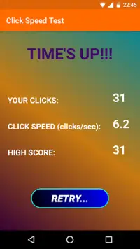 Click Speed Test Screen Shot 4