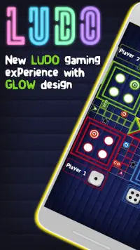 Glow ludo - Dice game Screen Shot 0