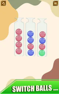 Bola Urutkan Warna Teka-teki Permainan: bola Sort Screen Shot 1