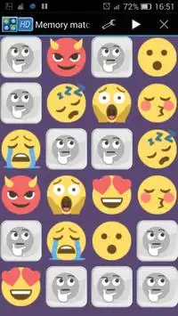 Memory match - Emoji Screen Shot 1