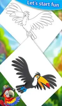 Aves Coloring Book 2018! Jogo de pintura grátis Screen Shot 9