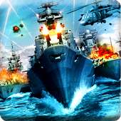 Kriegsschiff Schlacht- Marine- Krieg Angriff 3d