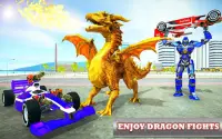 Police Dragon Robot Car - ပျံသန်းစက်ရုပ် Screen Shot 0