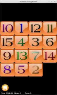Sliding Number Puzzle Screen Shot 1