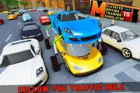 Elevated Car Racing Speed Driving Parking Game Screen Shot 5