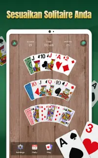 Solitaire Permainan Kad Klasik Screen Shot 11