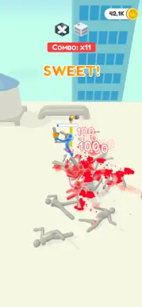 Jelly Fighter: 컬러 캔디 & 스틱맨 게임 Screen Shot 8