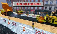 Railroad Construction Site Game: Build Train Track Screen Shot 1