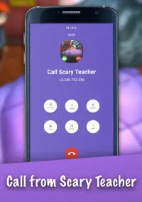 Call from Scary Teacher - Call And Chat Screen Shot 3